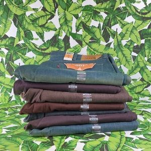 Lot of 7 Levi’s 501 Straight Leg Jeans